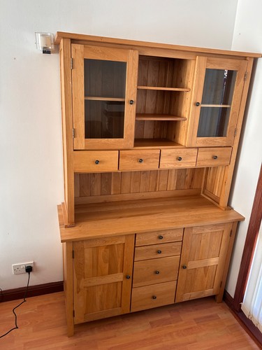 5pc freestanding wood glass - &,