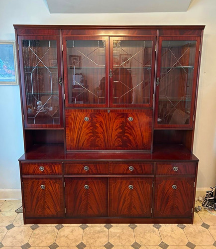 Solid mahogany wood glass - solid,