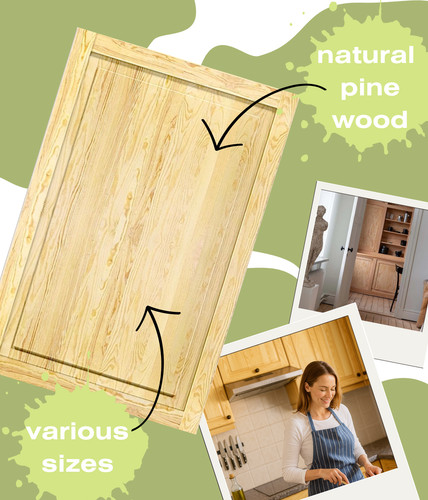 Pine natural plain front - plain,