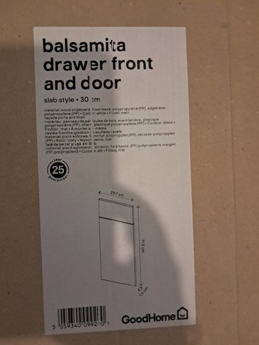 1xkitchen cabinet door - door, drawer