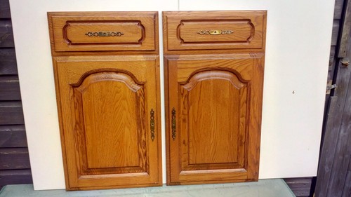 Pair solid medium oak - pair,