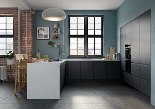 Strada matte graphite kitchen - ,
