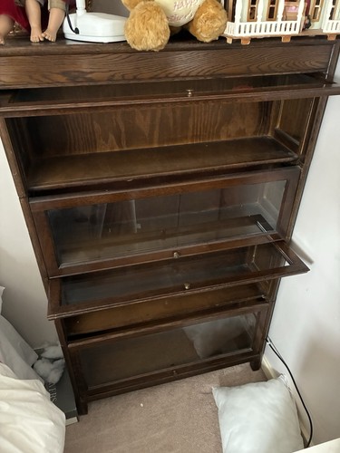 Gunn brown wood - wood, glass-front