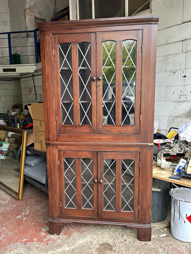 Brown wooden glass - wooden, &