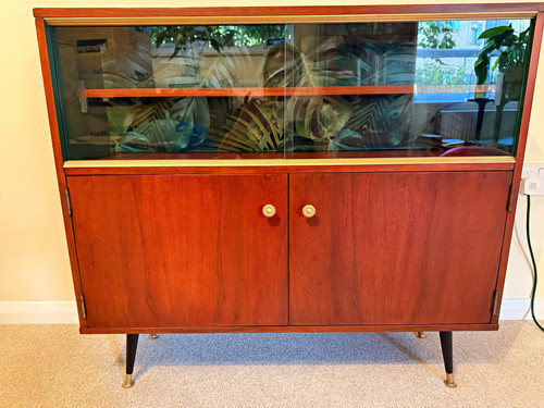 Freestanding wood glass - &,