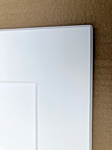 Kitchen matt white vinyl mdf - white,