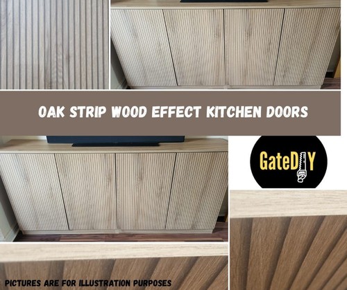 Oak strip wood effect - strip,